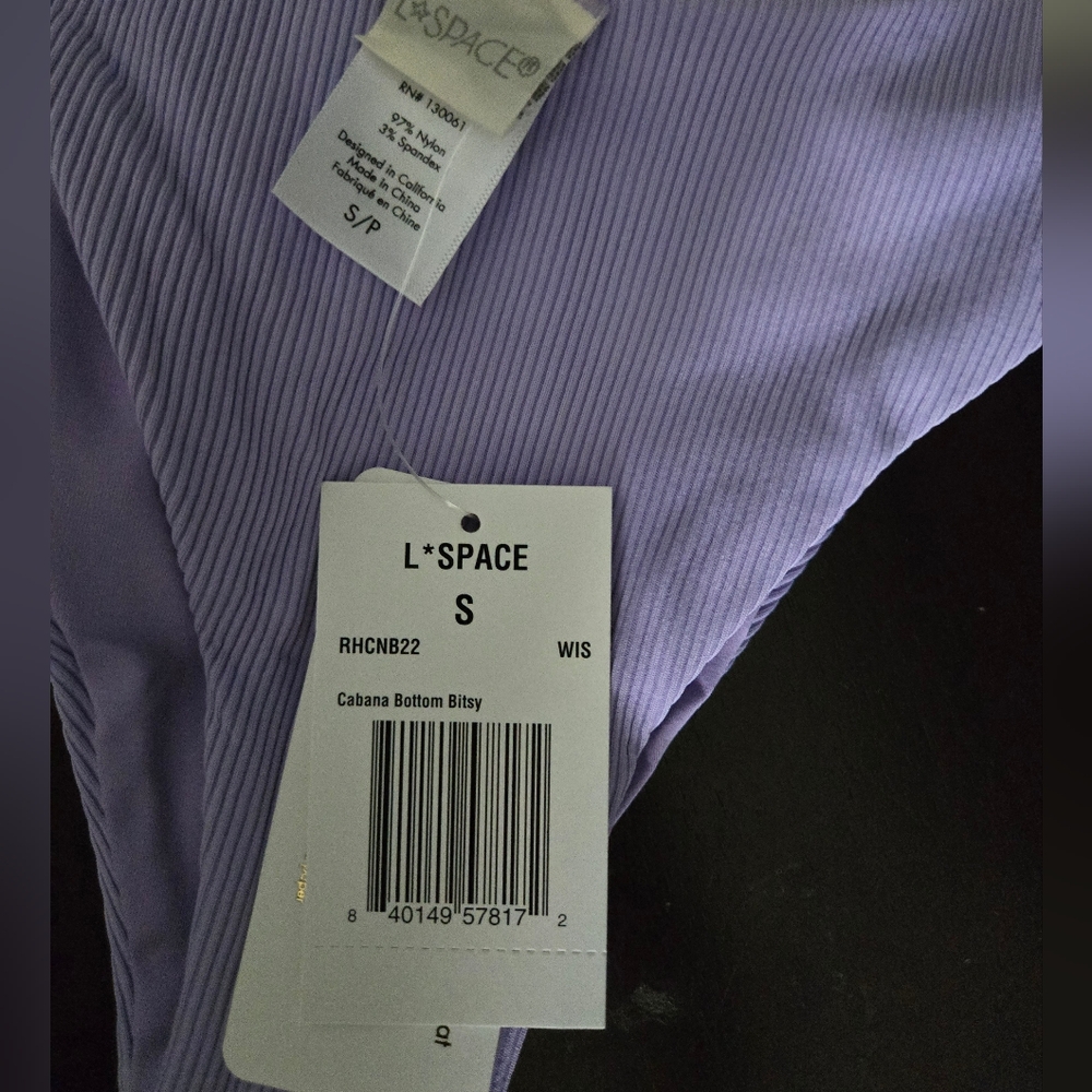 BOGO๐๐โฑ๏ธ NWT L*Space Women's Purple and Yellow & White Textured Bottoms - Picture 2 of 6